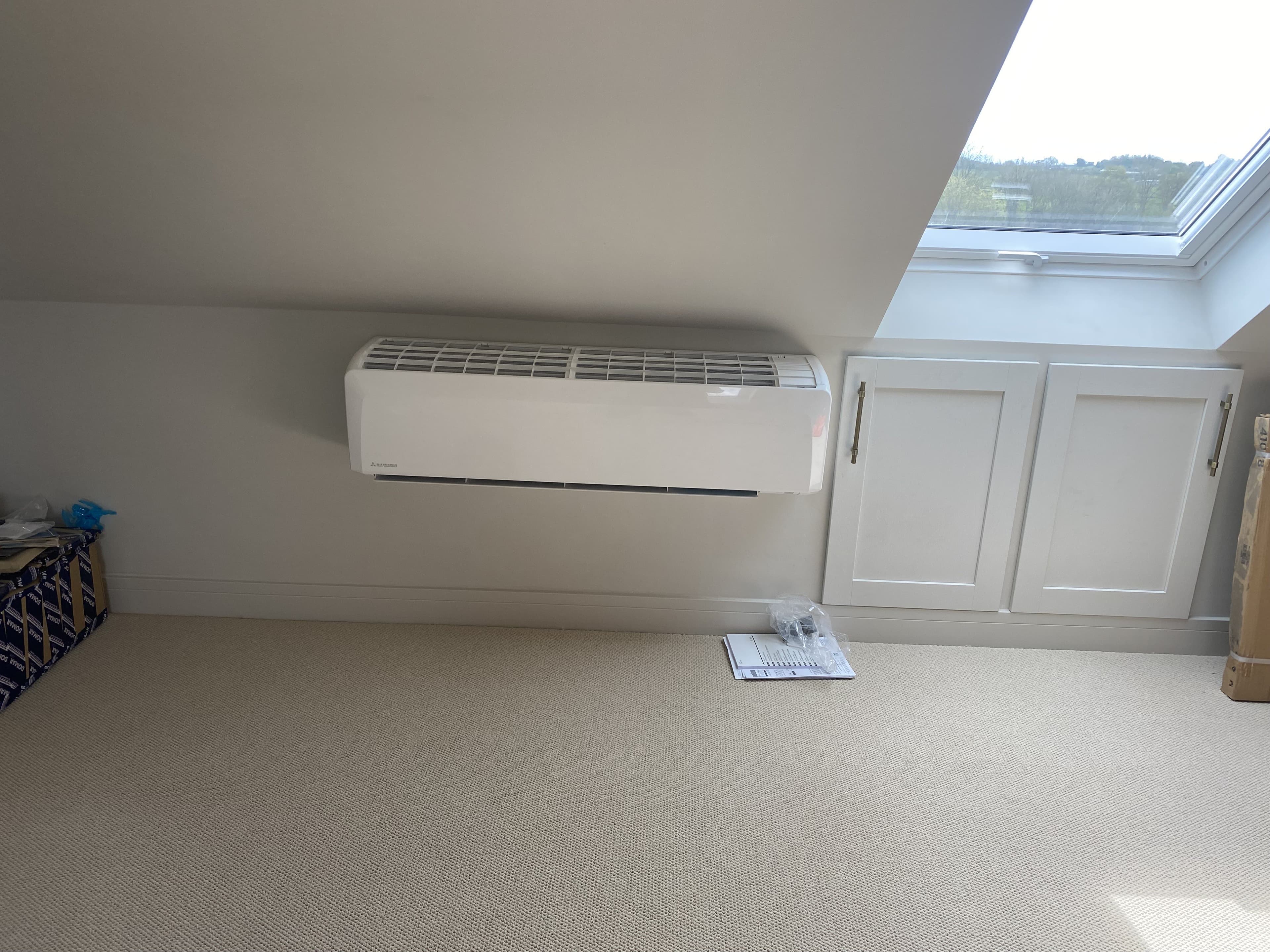 Commercial cooling unit installed at business premises